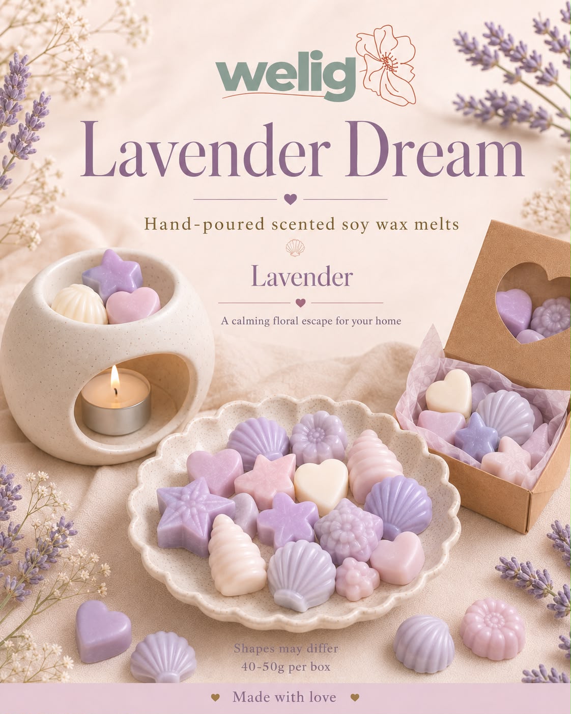 Welig Scented Wax Melts | Handmade
